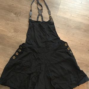 Free People linen overalls